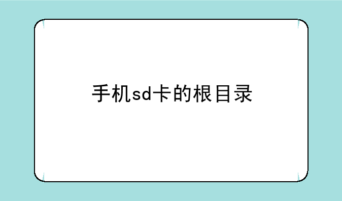 手机sd卡的根目录