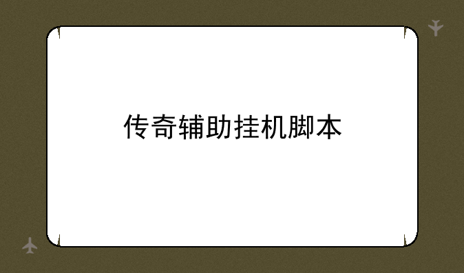 传奇辅助挂机脚本