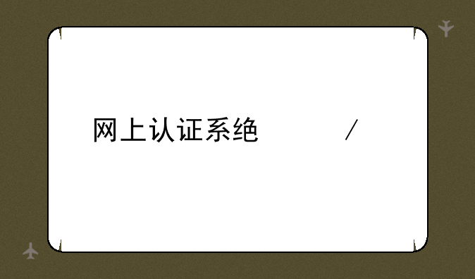 网上认证系统下载
