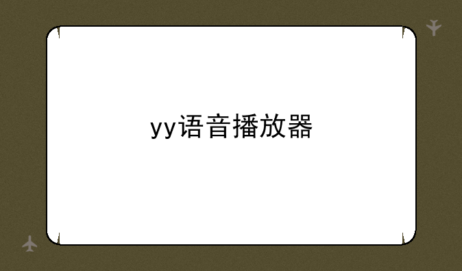 yy语音播放器