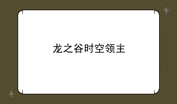 龙之谷时空领主