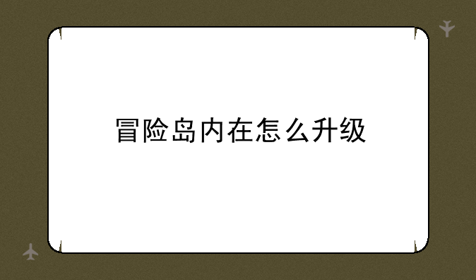 冒险岛内在怎么升级