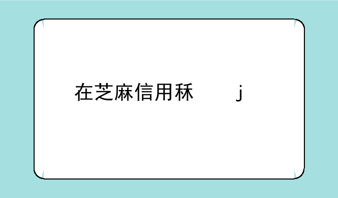 在芝麻信用租的手机