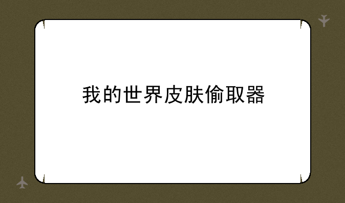 我的世界皮肤偷取器