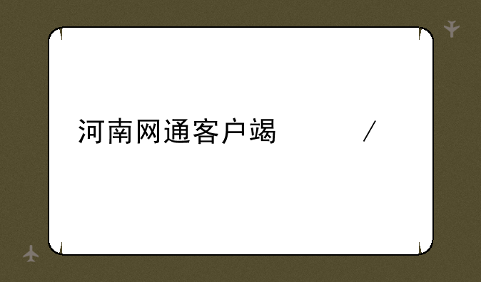 河南网通客户端下载