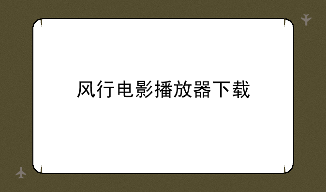 风行电影播放器下载