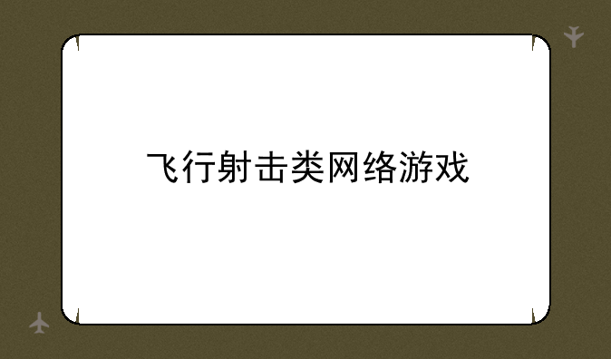 飞行射击类网络游戏