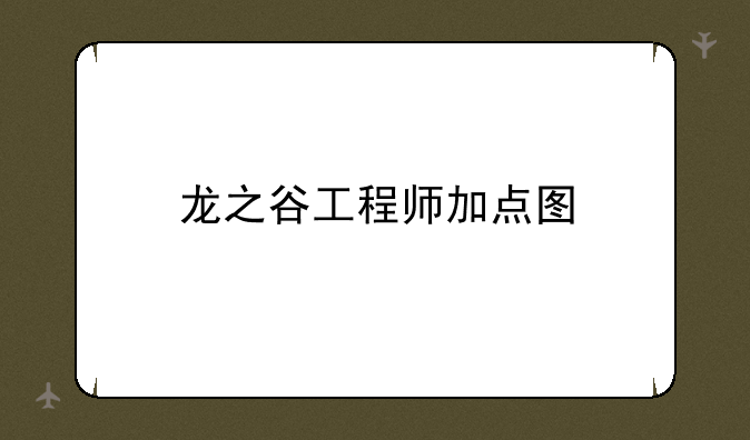 龙之谷工程师加点图
