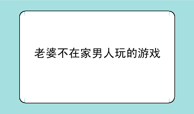 老婆不在家男人玩的游戏