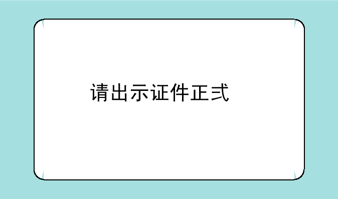 请出示证件正式版安卓游戏高速下载