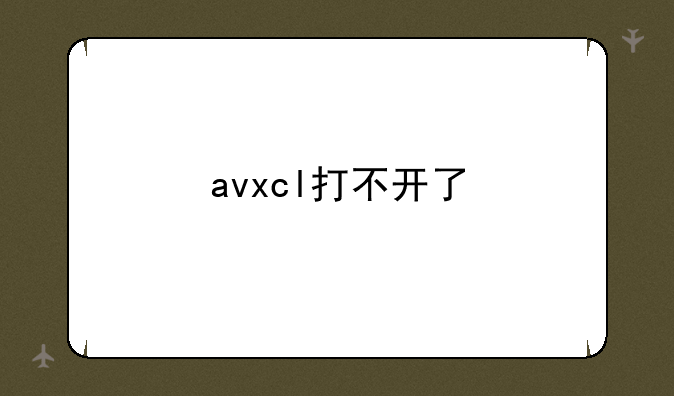 avxcl打不开了