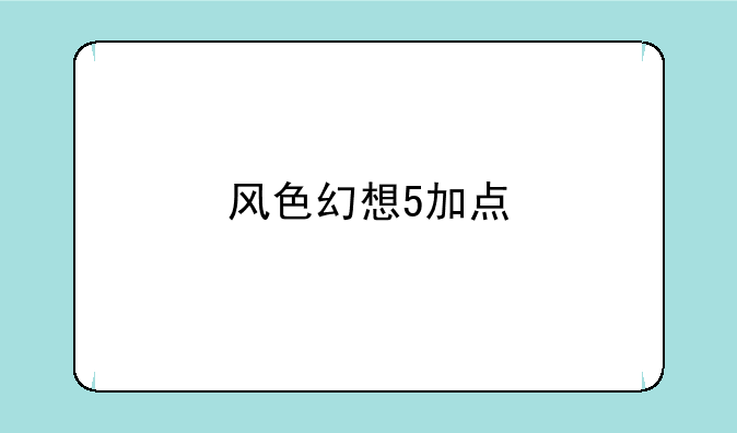 风色幻想5加点